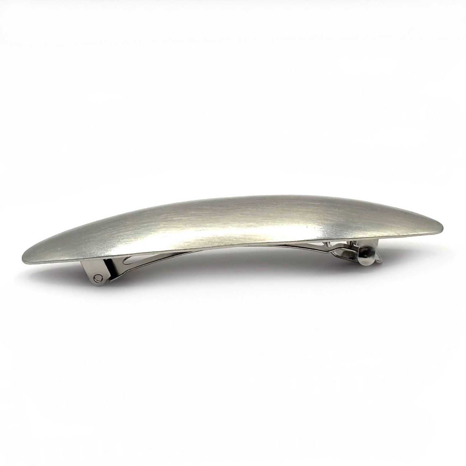 barrette cheveux ovale en métal mat