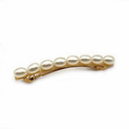 Barrette cheveux 8cm perles nacrées ovales