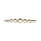 Barrette à cheveux 8 cm, perles nacrées progressives