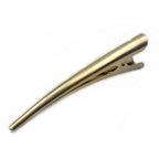 Pince à cheveux concorde 13cm métal mat or doré