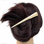 Pince cheveux concorde 13cm métal or mat