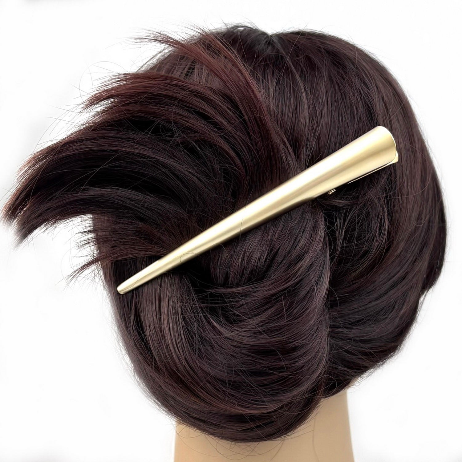 Pince cheveux concorde 13cm métal or mat