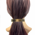 Barrette à cheveux moderne rectangulaire 9cm metal