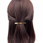 Barrette à cheveux design 6.5cm metal or