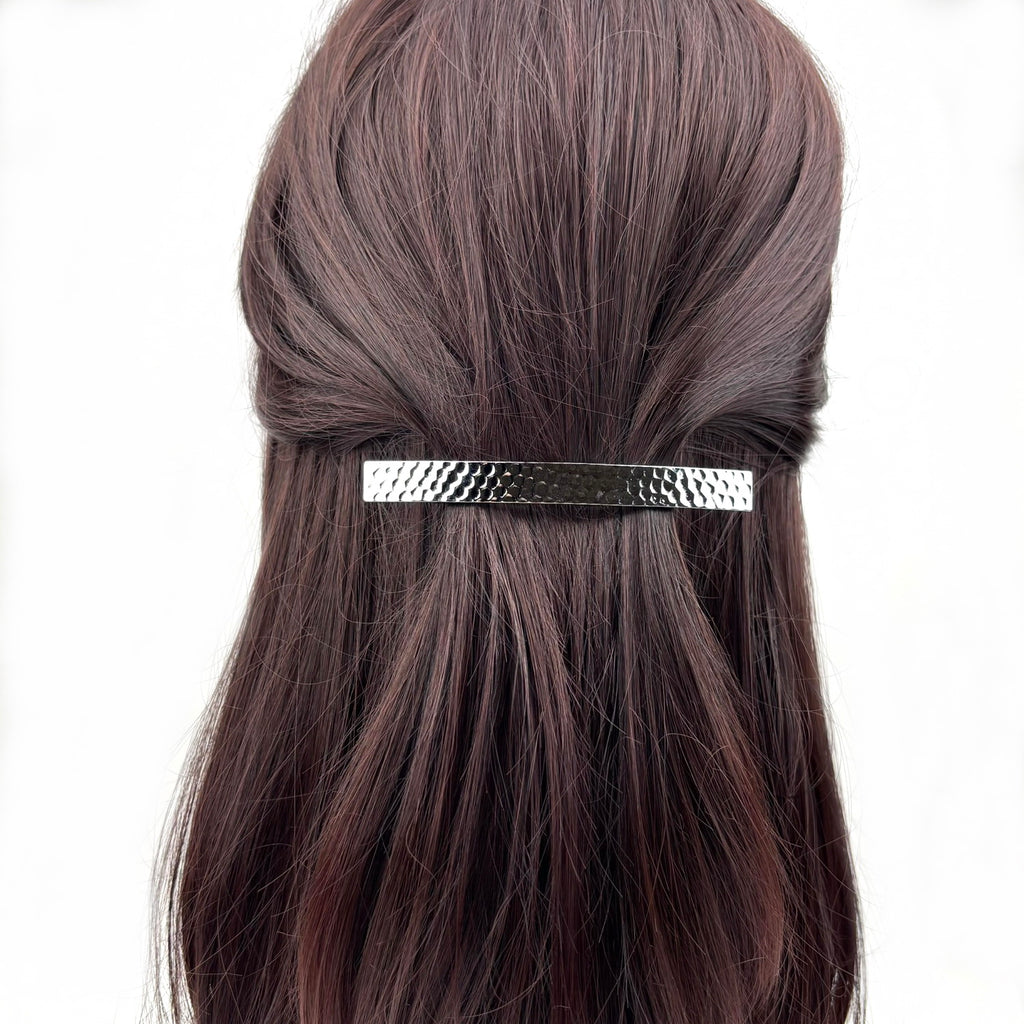 Barrette à cheveux métal design 10cm