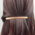 Barrette à cheveux longue 10.5cm metal brossé cuivre