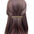 Barrette à cheveux antique fine 8cm – Doré