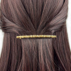 Barrette à cheveux antique fine 8cm – Doré