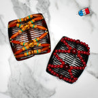 Peigne double cheveux - accessoire chignon en perles de bois