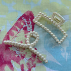 Pinces cheveux crabe en perles grandes tailles