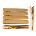 10 Pinces cheveux crocodile plat en métal 7.5cmx1cm