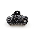 Petite pince cheveux "Love" 5.5cm en acétate de celluloïd Fabrication française - noir