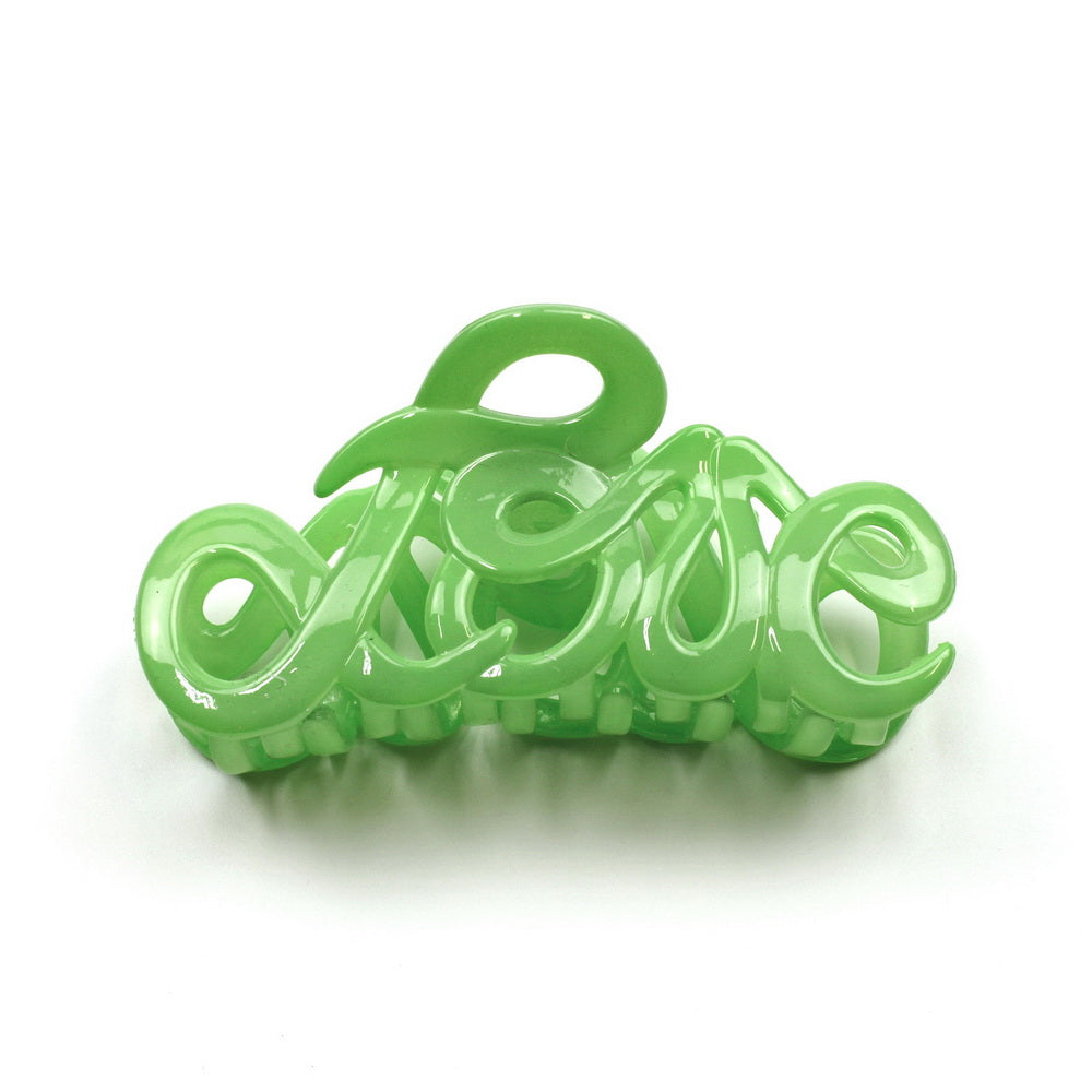 Pince cheveux "Love"  en acétate de celluloïd Made in France 8.5cm - ShuShu