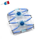 Peigne cheveux extensible pour chignon - accessoire cheveux fleur et perles made in France