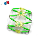 Peigne cheveux extensible pour chignon - accessoire cheveux fleur et perles made in France