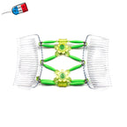 Peigne cheveux extensible pour chignon - accessoire cheveux fleur et perles made in France