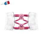 Peigne cheveux extensible pour chignon - accessoire cheveux fleur et perles made in France