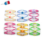 Peigne cheveux extensible pour chignon - accessoire cheveux fleur et perles made in France