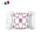 Double peigne cheveux élastique pour chignon avec fleur et perles made in France - ShuShu