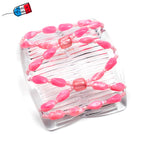 Peigne cheveux élastique - accessoire cheveux en perles colorées made in France