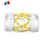 Peigne cheveux élastique - accessoire cheveux en perles colorées made in France