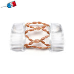 Peigne cheveux élastique - accessoire cheveux en perles colorées made in France