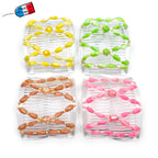 Peigne cheveux élastique - accessoire cheveux en perles colorées made in France