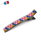 Grande pince barrette cheveux crocodile 12.3cm papier japonais washi