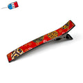 Grande pince cheveux longue 12.3cm avec papier japonais washi made in France