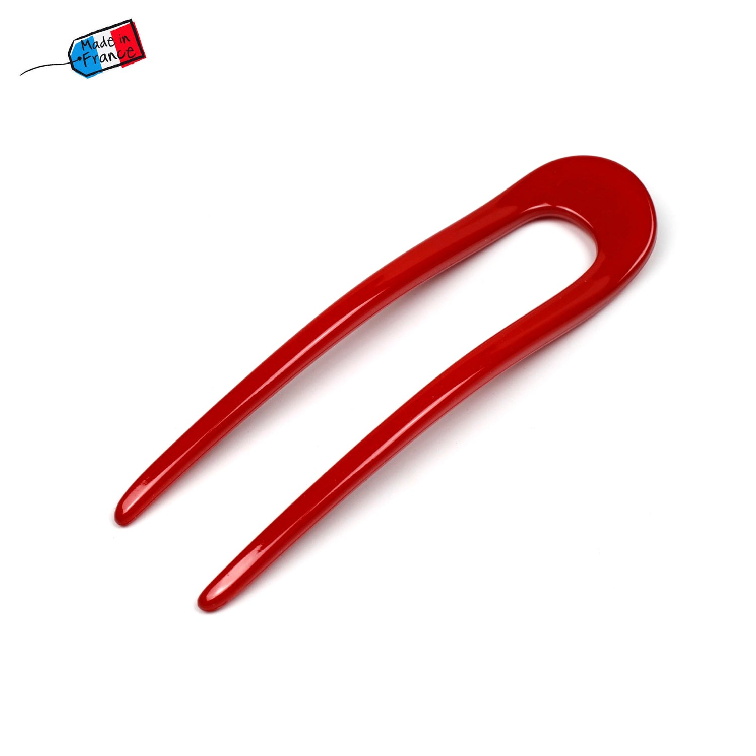 Pic à cheveux 12cm en celluloïd Made in France