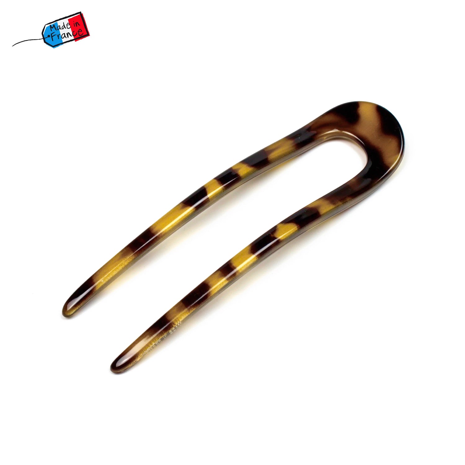 Pic à cheveux 12cm en celluloïd Made in France