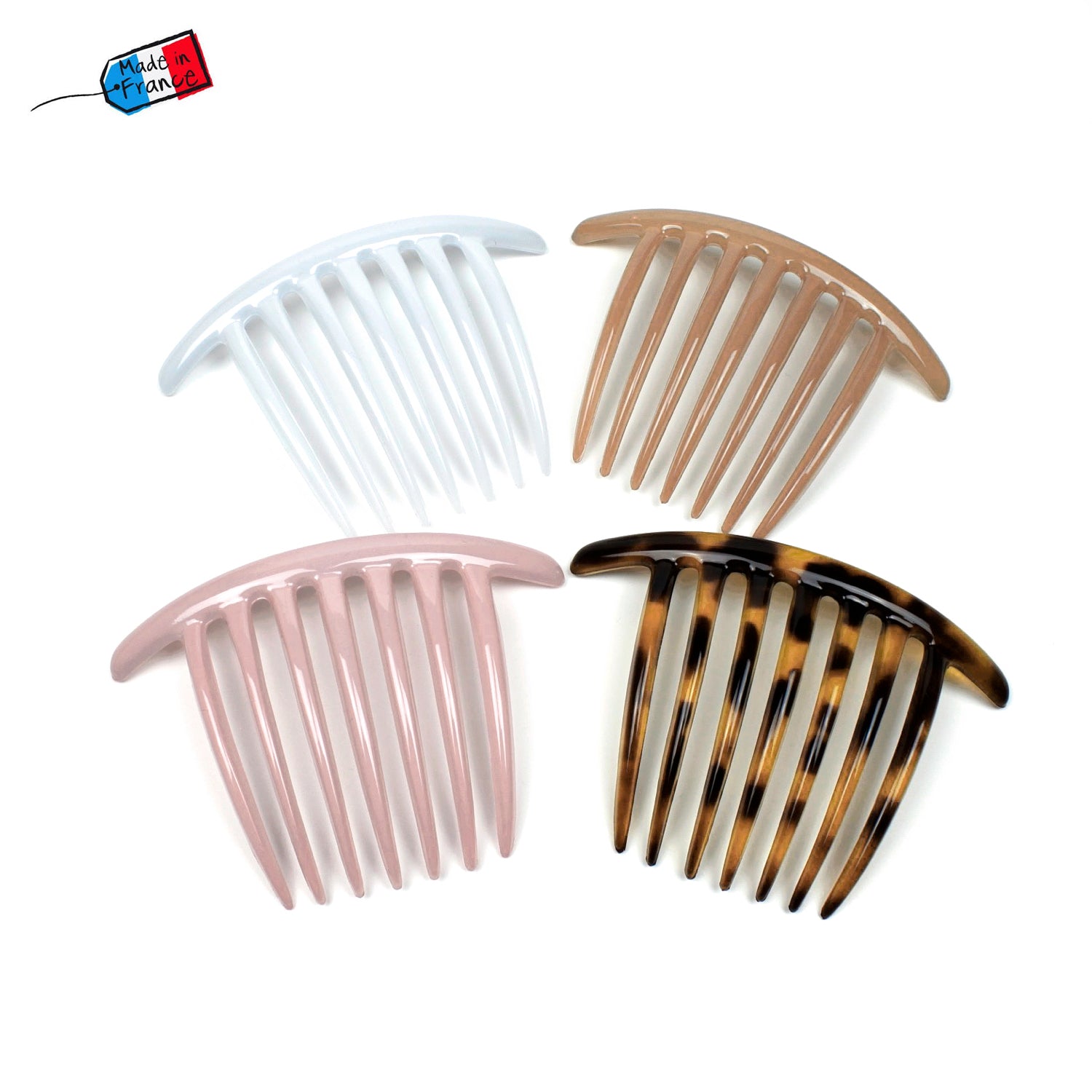 Grand peigne chignon 10cm, accessoire coiffure made in France