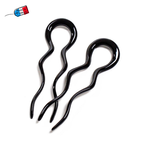 2 Pics à cheveux ondulées 10cm Made in France