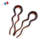 2 Pics à cheveux ondulées 10cm Made in France