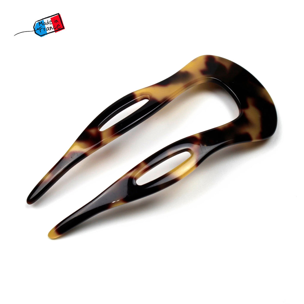 Epingle pic à cheveux 9cm en acétate made in France