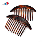 Lot de 2 grands peignes cheveux chignon, Made in France, 12.5cm