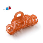 Pince cheveux "Love"  en acétate de celluloïd Made in France 8.5cm - ShuShu