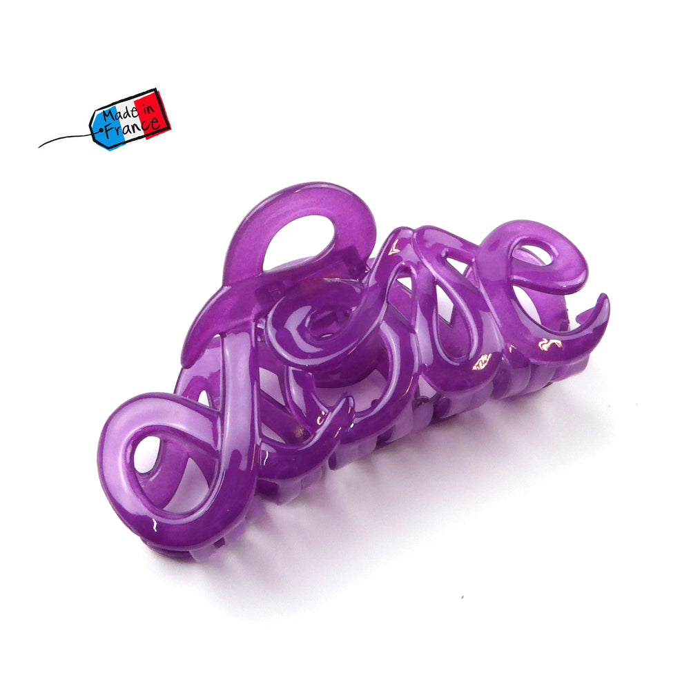 Pince cheveux "Love" Made in France 8.5cm - ShuShu