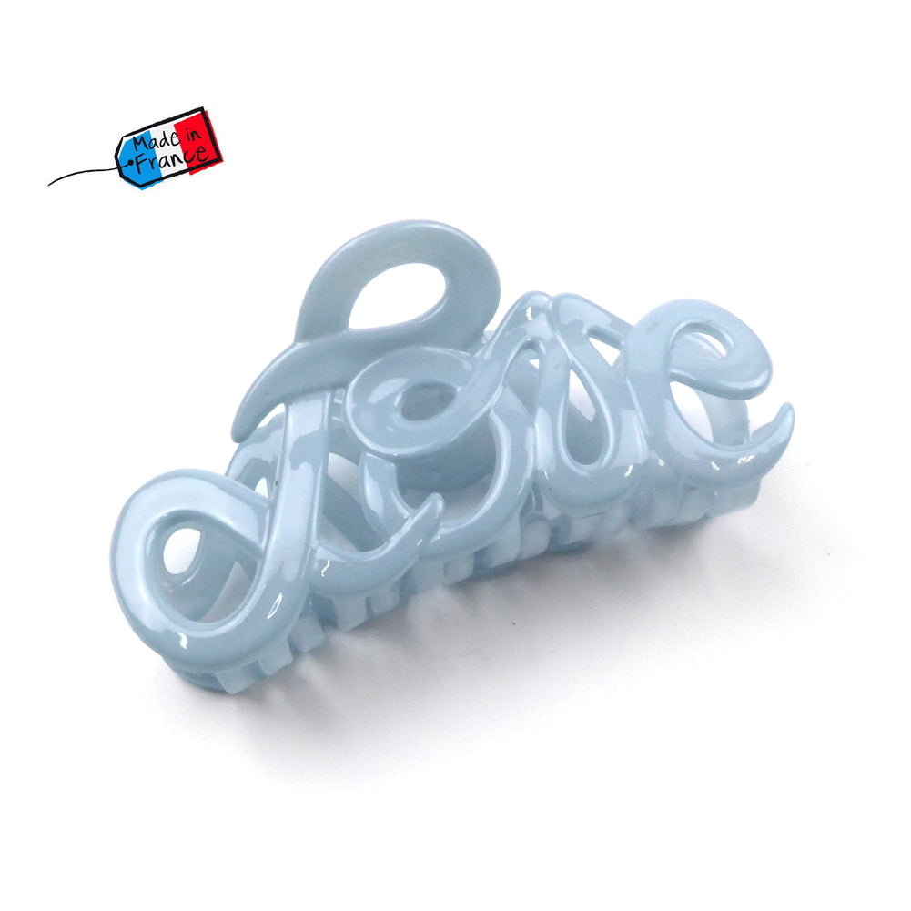 Pince cheveux "Love" Made in France 8.5cm, accessoire cheveux Fabrication française