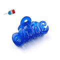 Petite pince cheveux "Love" Made in France 5.5cm, accessoire cheveux Fabrication française bleu 