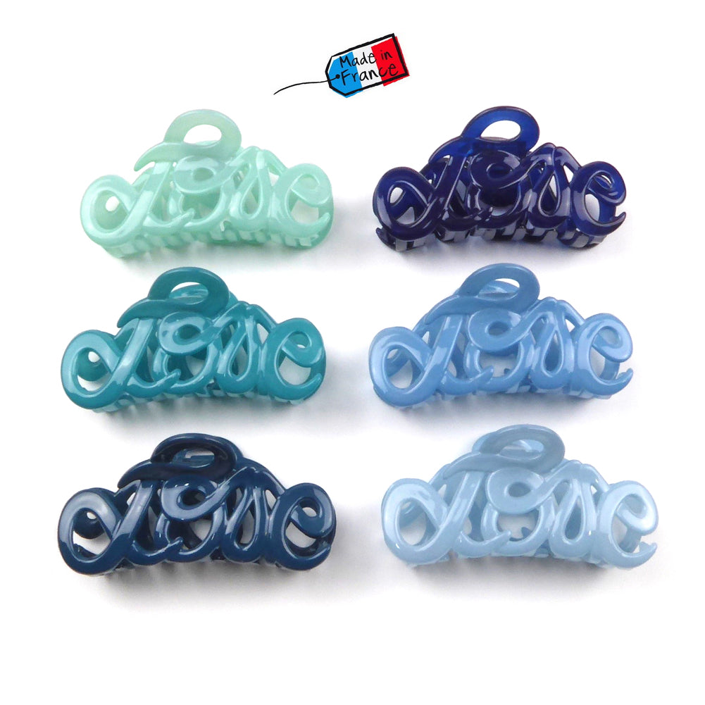 Pince cheveux "Love" Made in France 8.5cm, accessoire cheveux Fabrication française