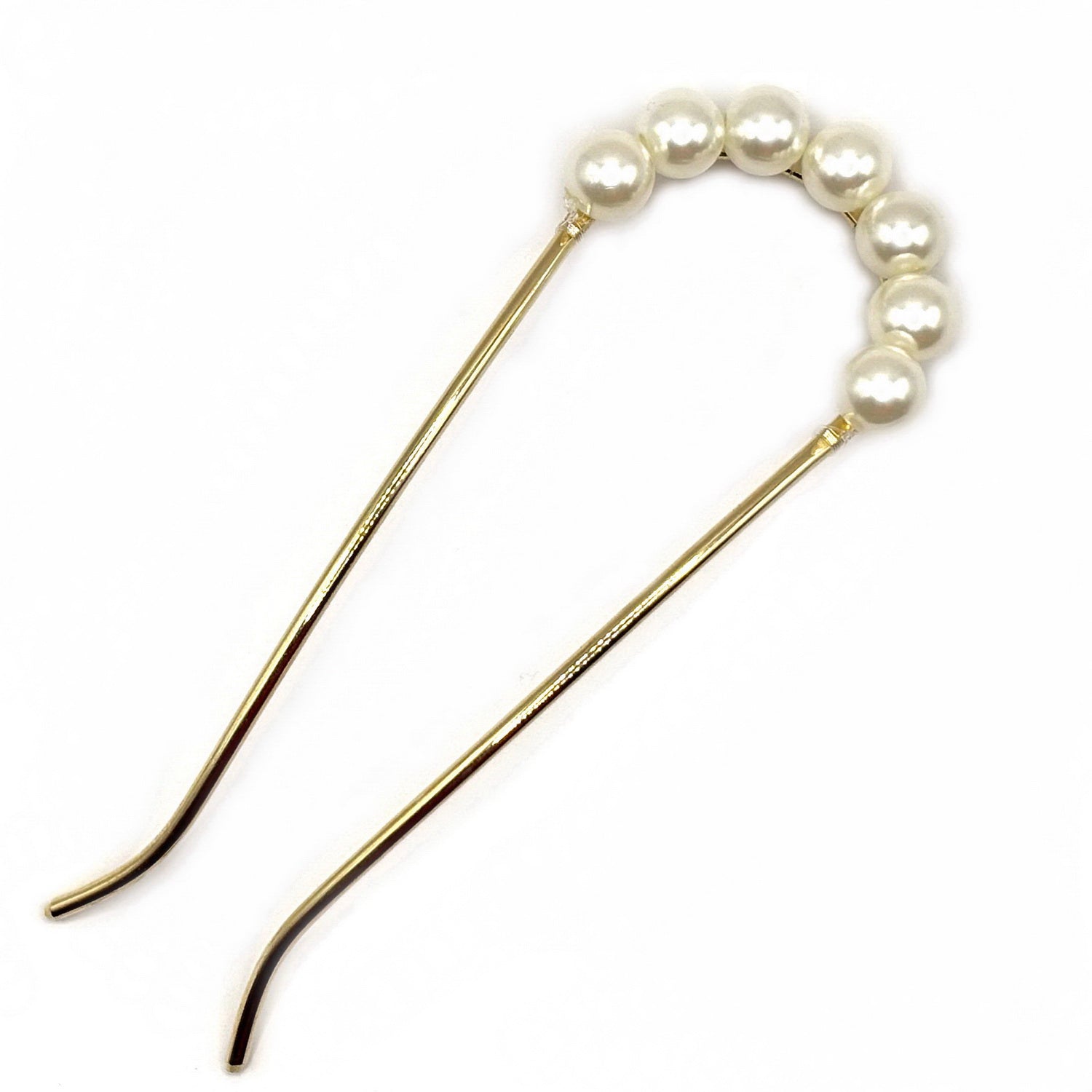 Pic à cheveux 12.5cm perles nacrées