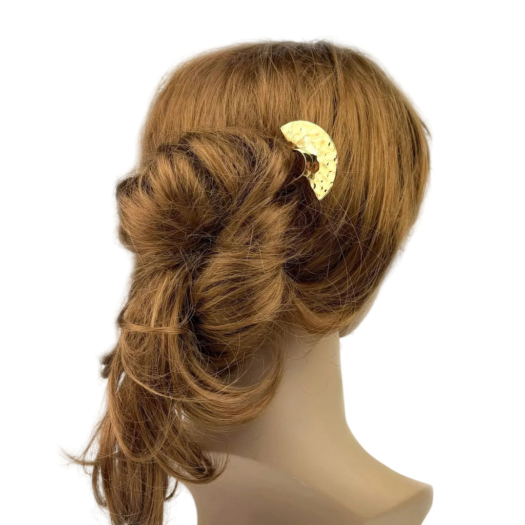 Pic chignon design demi-lune 15cm or
