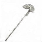 Pic chignon design demi-lune 15cm argent