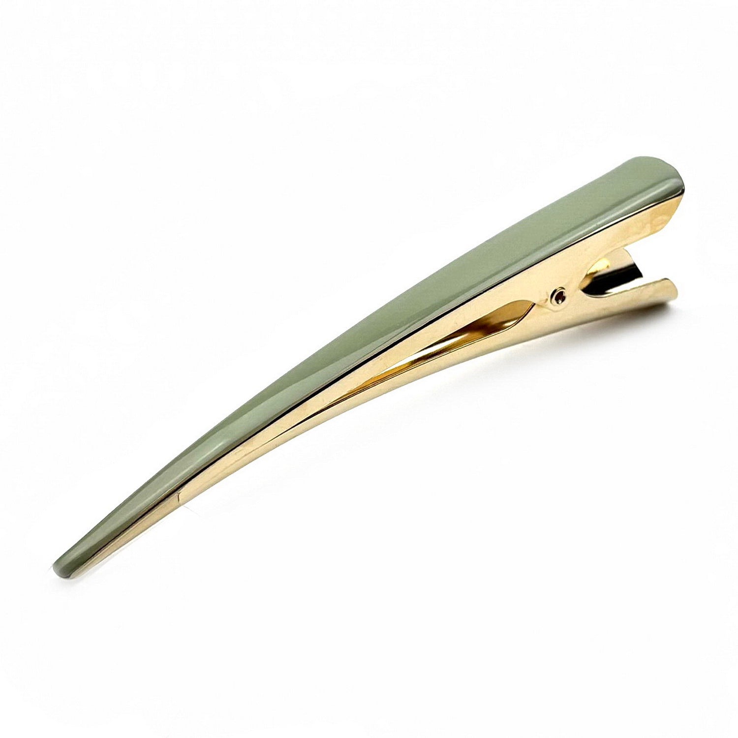 Pince cheveux concorde 13cm émail vert