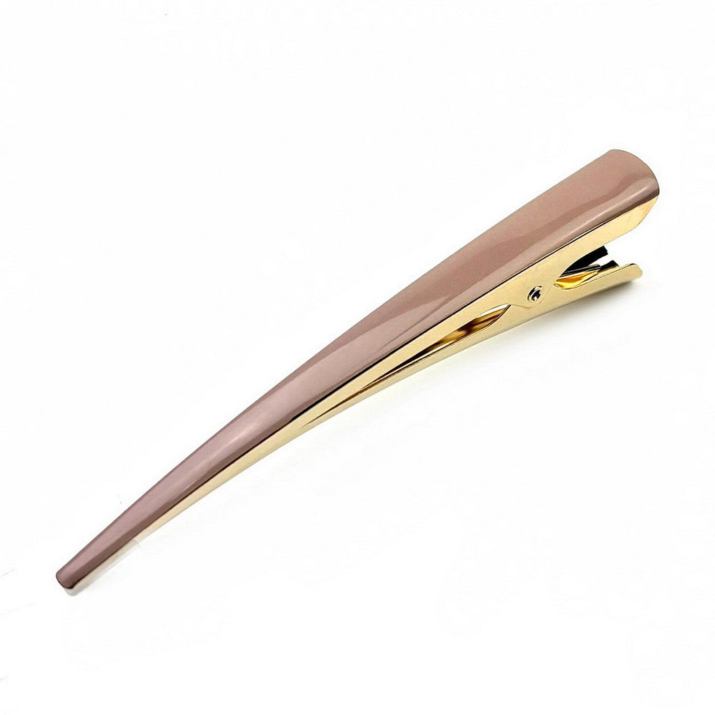 Pince cheveux concorde 13cm émail vieux rose