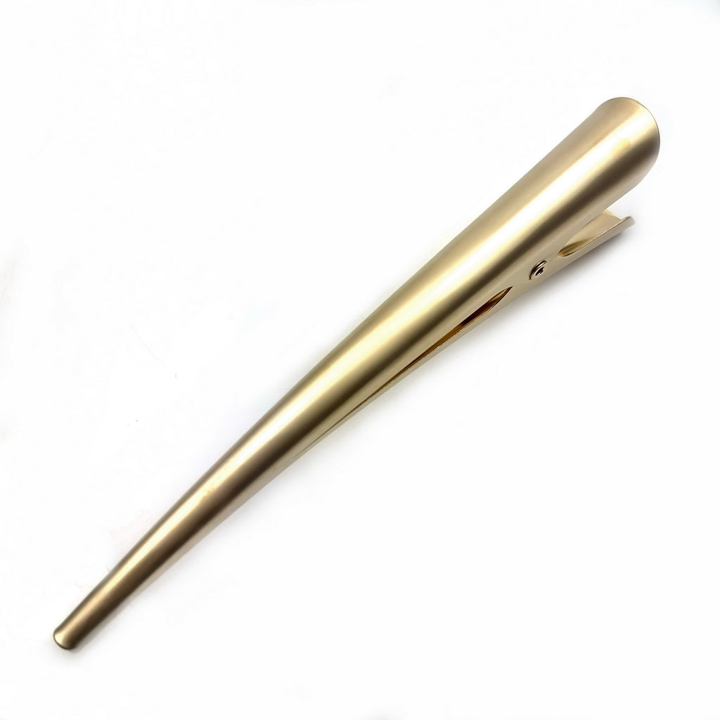 Pince à cheveux concorde 13cm métal mat or 