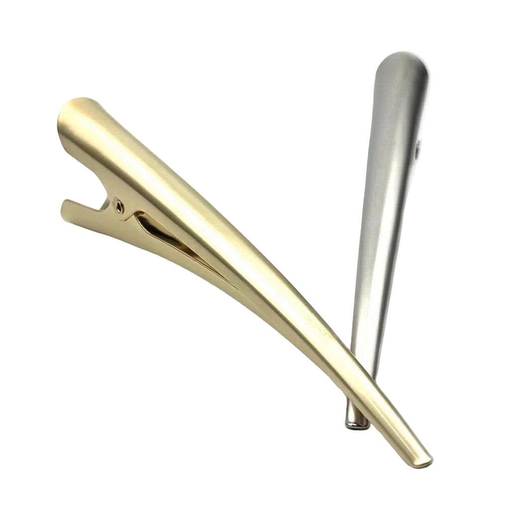 Pince à cheveux concorde 13cm métal mat or argent