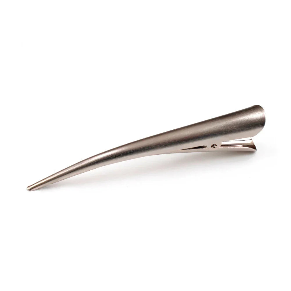 Pince à cheveux concorde métal brossé 13cm gun
