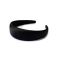 Serre-tête satin largeur 4cm noir